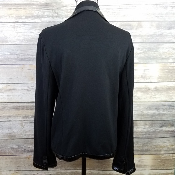 JONES NEW YORK Signature Shiny Trim Jacket Large - Picture 3 of 8